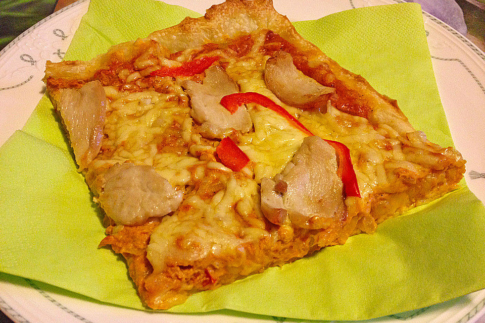 Pizza Curry-Chicken