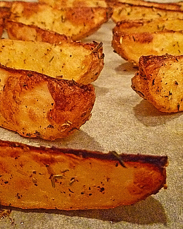 Potatoe Wedges mit Kräutern und Knoblauch