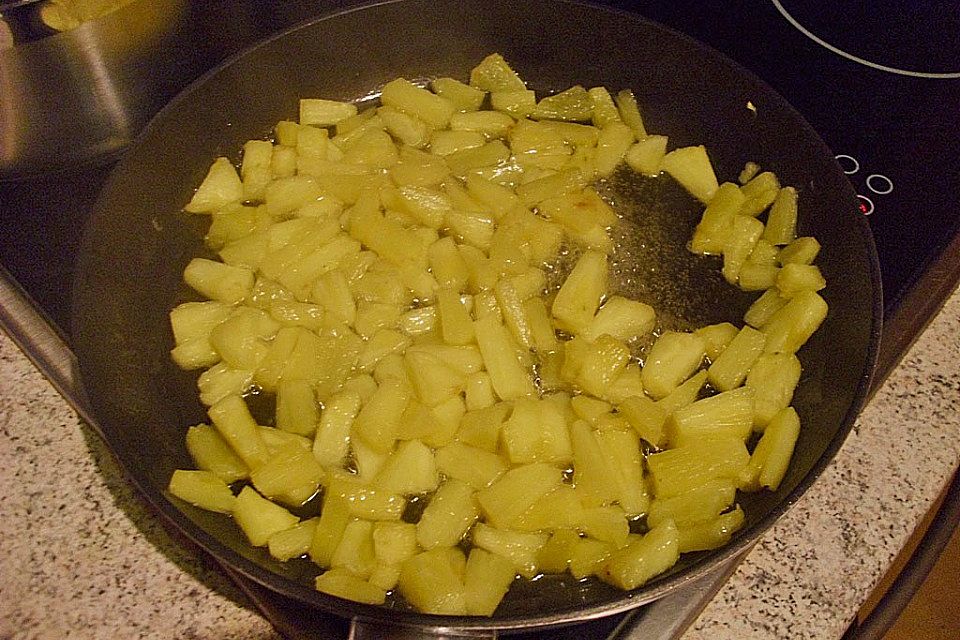 Karamellisierte Ananas