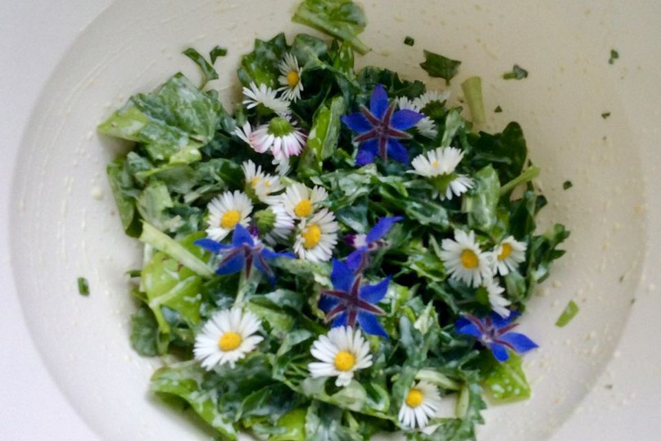 Salat-Dressing mit Joghurt (ohne Sahne) für alle Salate geeignet