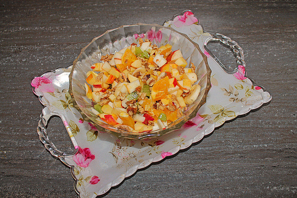 Winterlicher Obstsalat