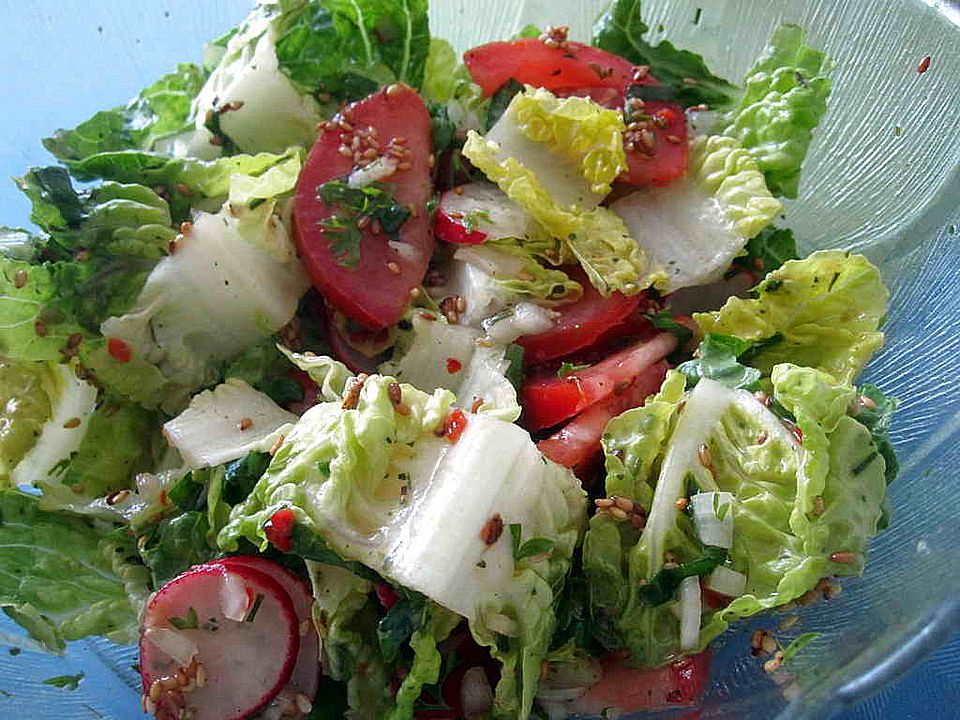 Salat mit Sesamdressing von carpediem1703| Chefkoch