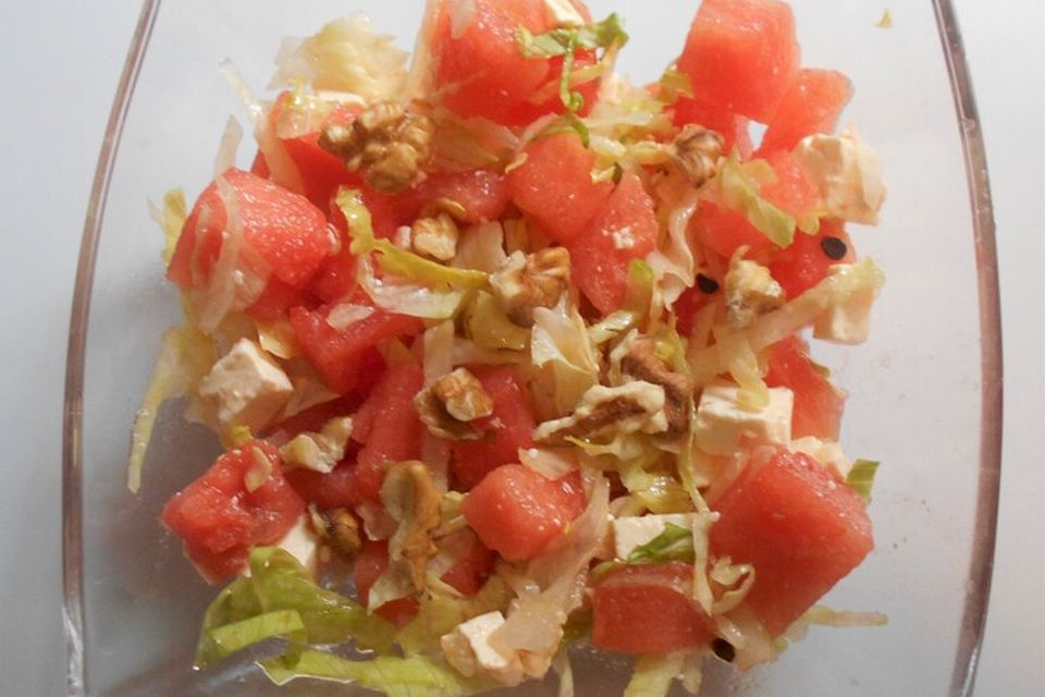 Melonensalat mit Feta