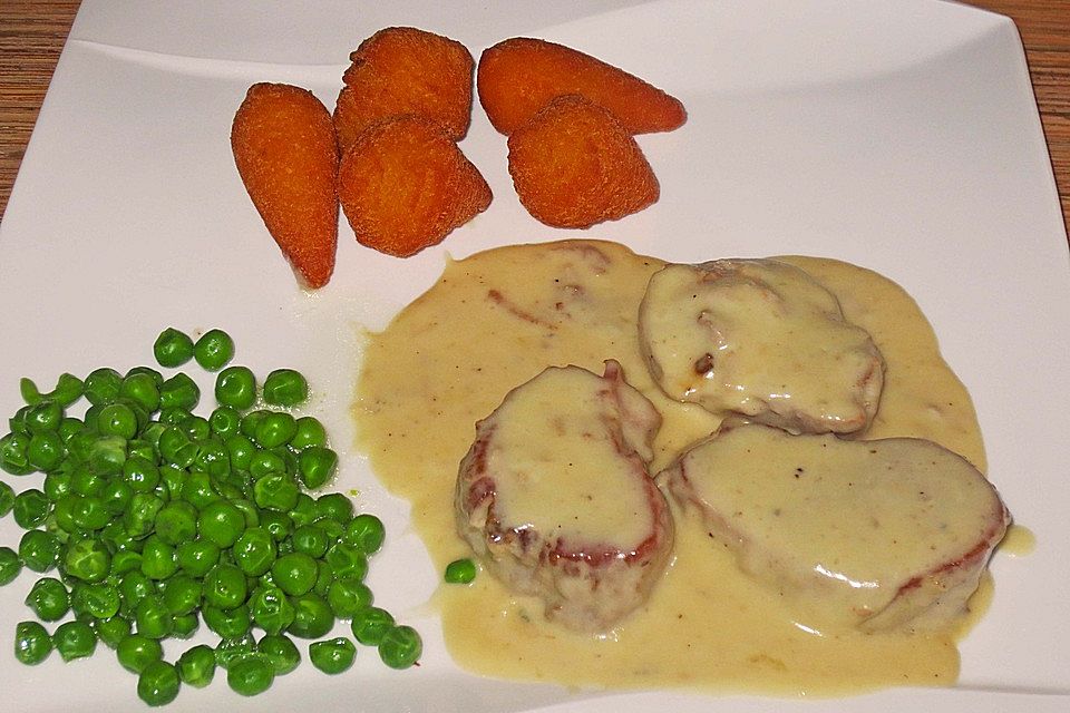 Schweinefilet mit Gorgonzolasauce