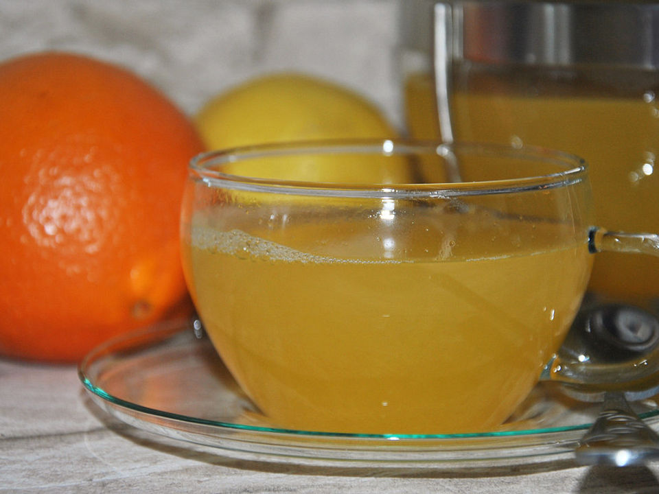 Orangen-Ingwer-Tee von XNU| Chefkoch