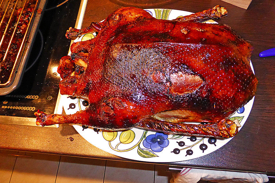 Gänsebraten mit Niedrigtemperatur