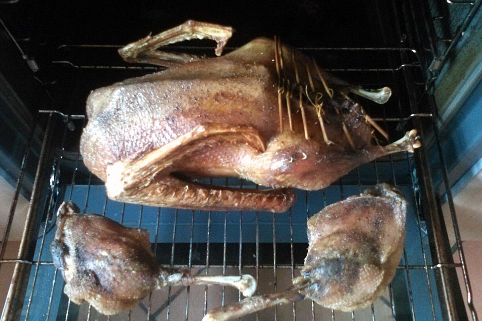 Gänsebraten mit Niedrigtemperatur