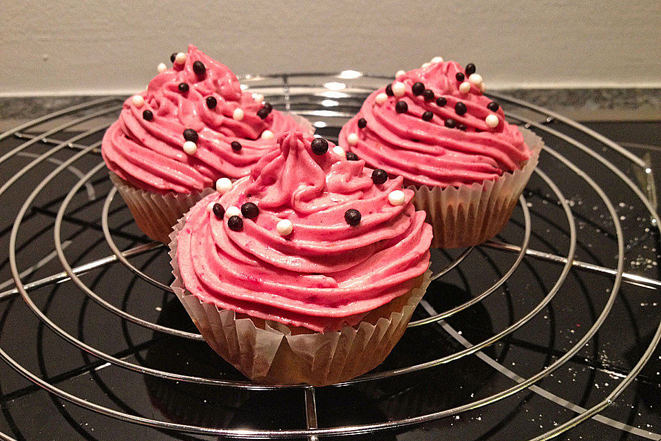 Beeren-Kokos-Cupcakes