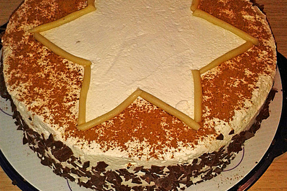 Apfeltorte mit Mascarponecreme