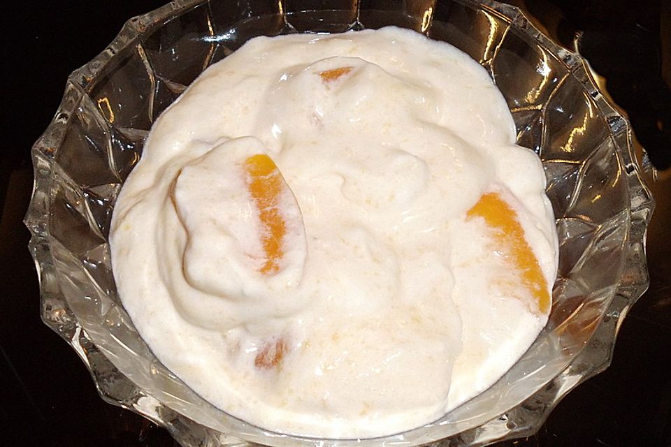 Cointreau-Pfirsich Creme