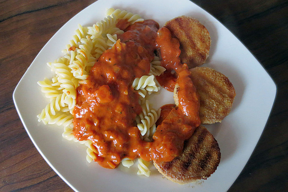 Jägerschnitzelchen mit Spezialtomatensoße