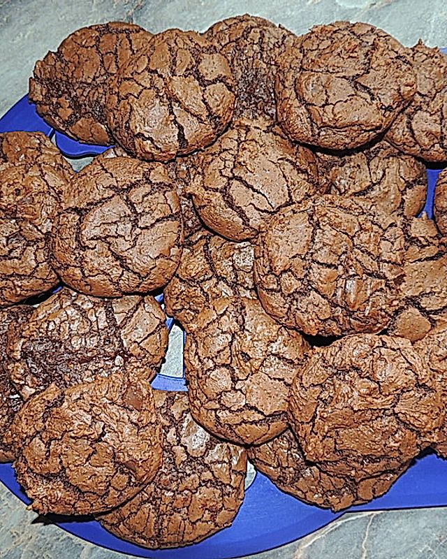 Leckere dunkle Chocolate Cookies