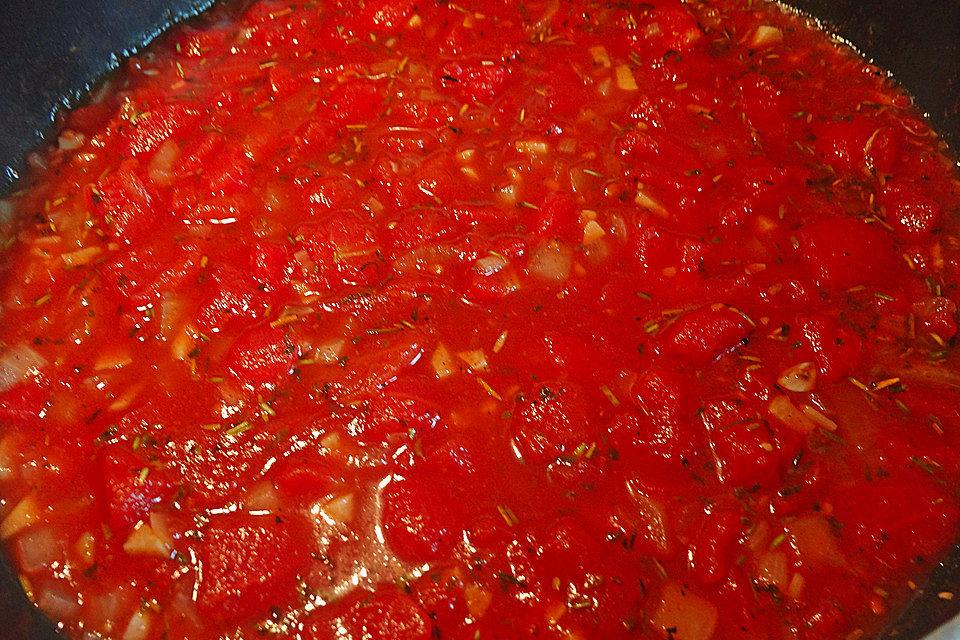 Knoblauch-Tomaten-Sauce