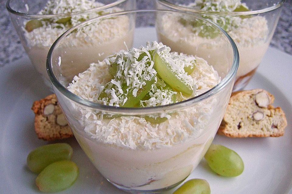 Tiramisu von Cantuccini und weißer Schokolade