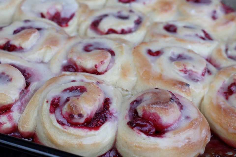 Himbeer Swirl Rolls