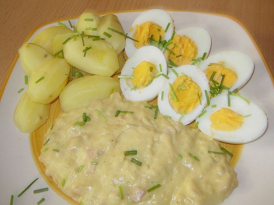 Eier in Schinken - Senf - Soße| Chefkoch