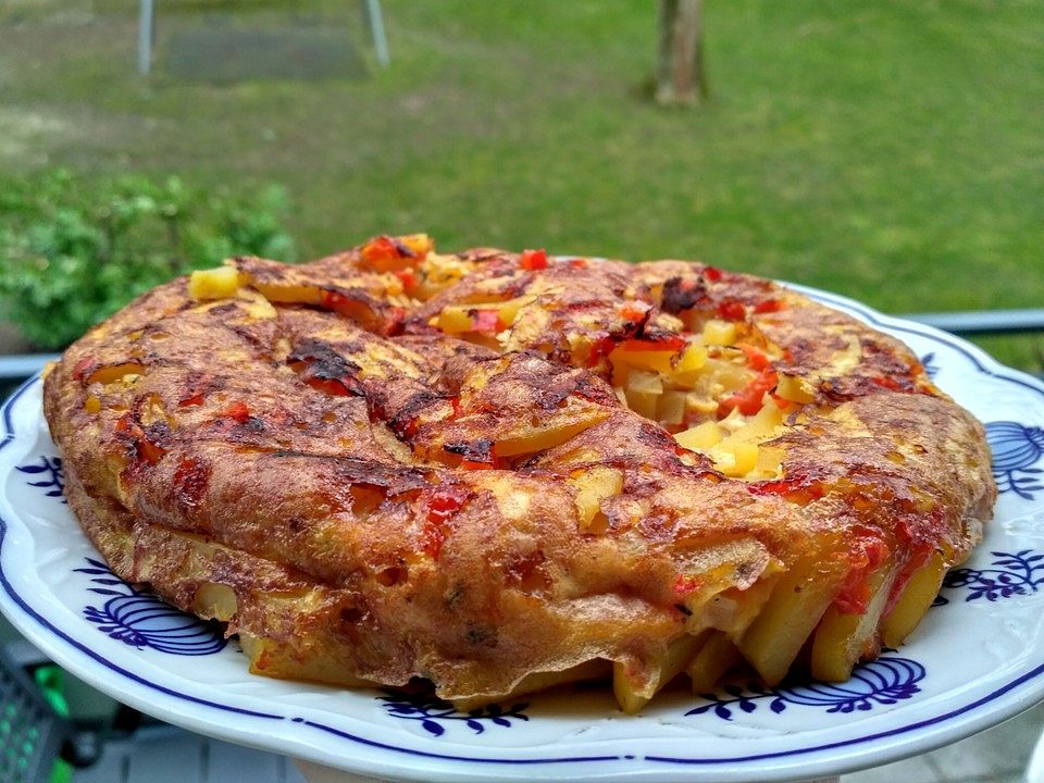 Schnelle Tortilla mit Kartoffeln und Paprika von Koelkast| Chefkoch