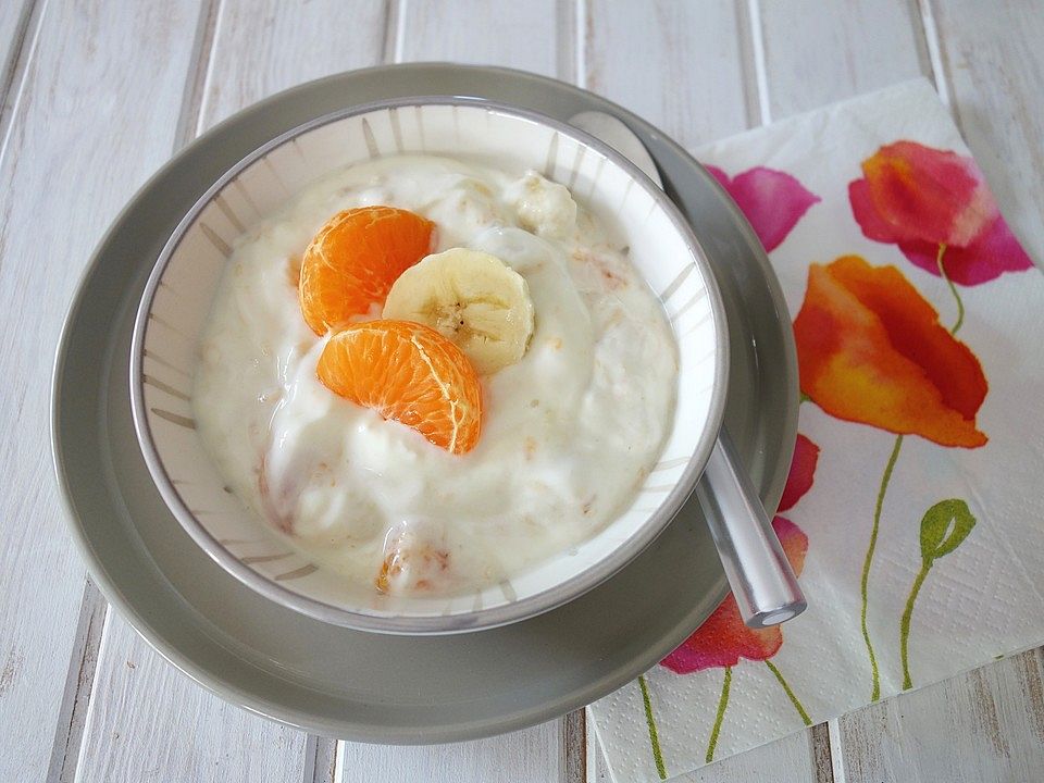 Mandarinen-Bananen-Joghurt-Dessert von we_ti| Chefkoch