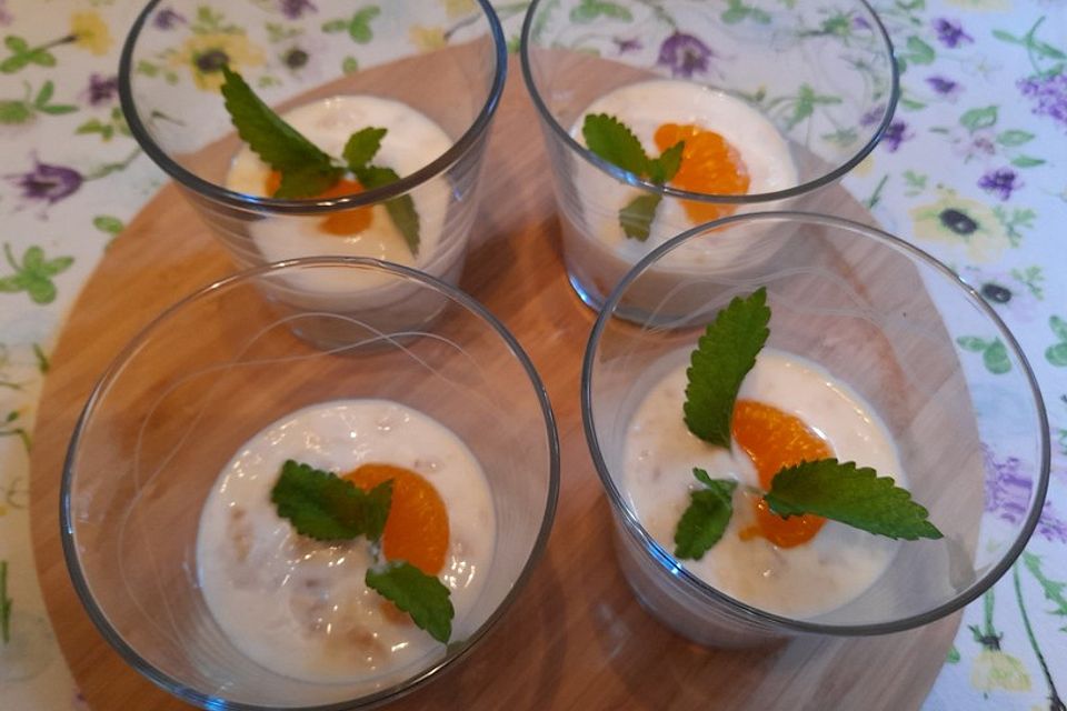 Mandarinen-Bananen-Joghurt-Dessert