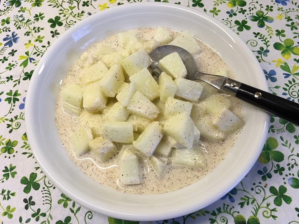 Honigmelone in Zimt-Ingwer-Schmand Creme von Shizzle2013| Chefkoch