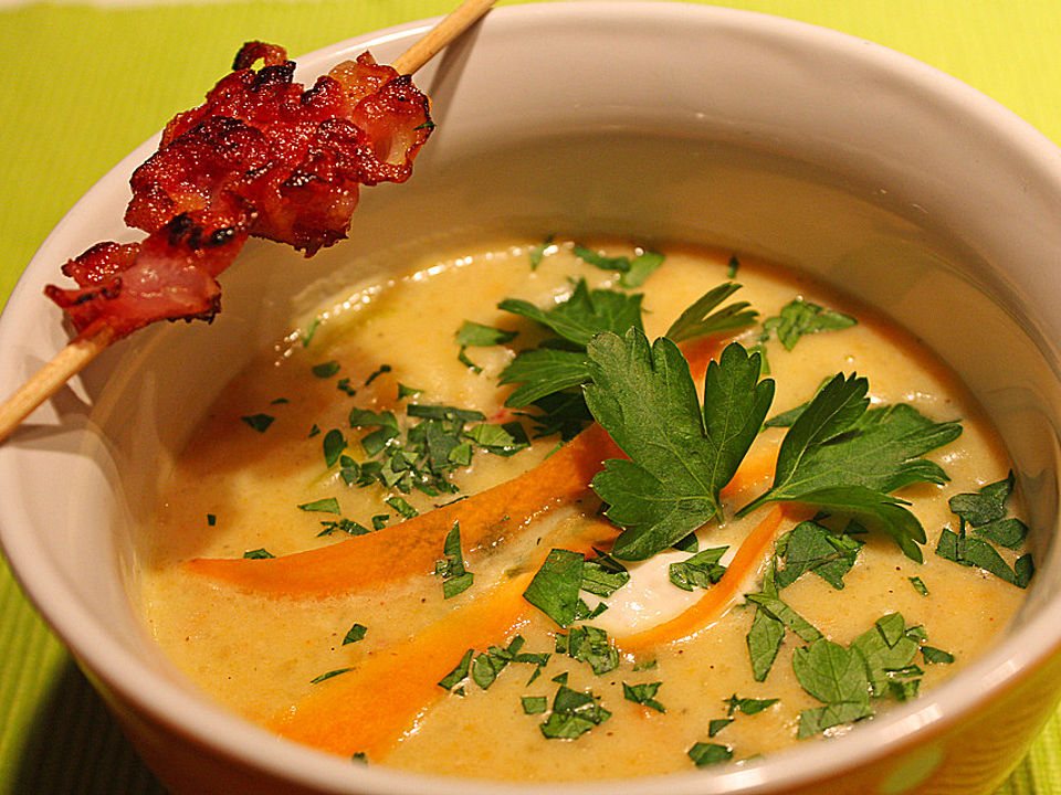 Karotten-Kokos Suppe mit leichter Currynote| Chefkoch