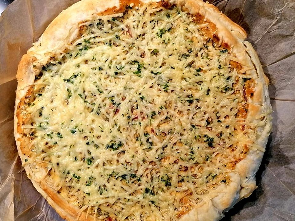 Blätterteig-Tarte mit gekochtem Schinken und Champignons von Leelee87 ...