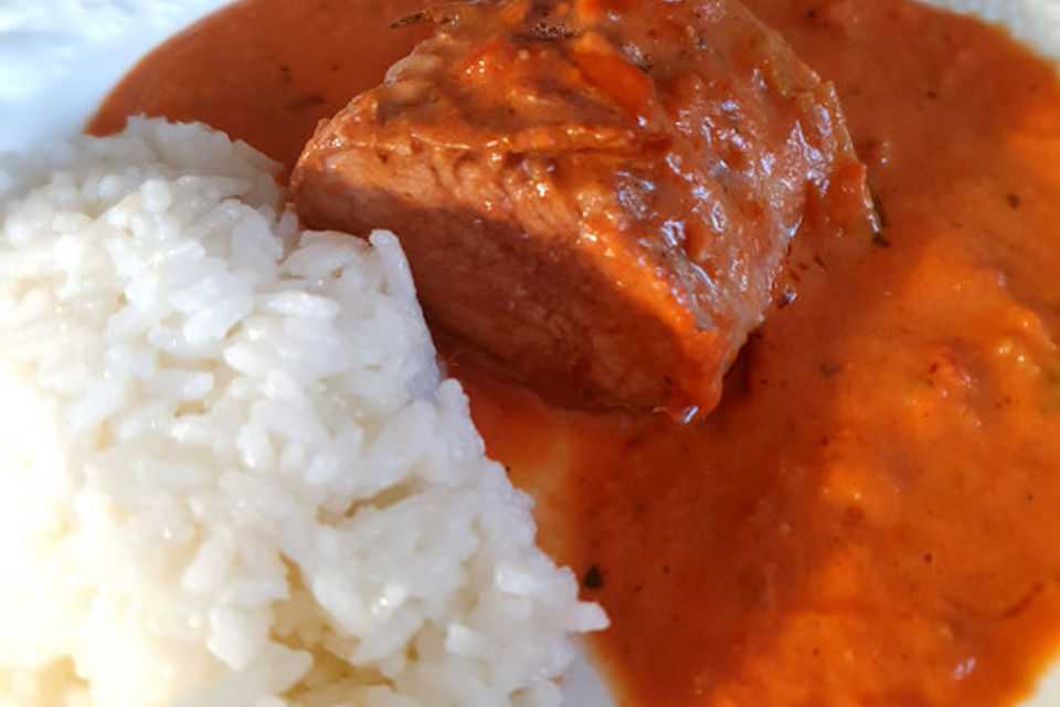 Schweinefilet in Paprika - Sahne Soße