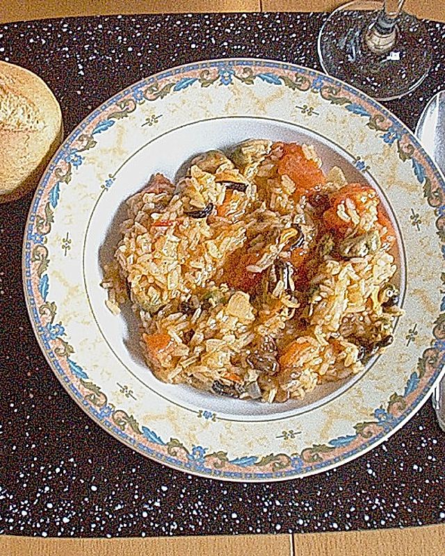 Muschel-Reis-Eintopf