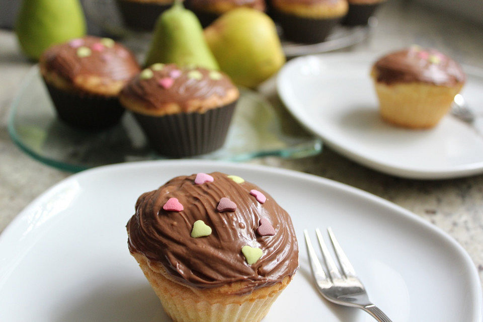 Birne Helene-Muffins