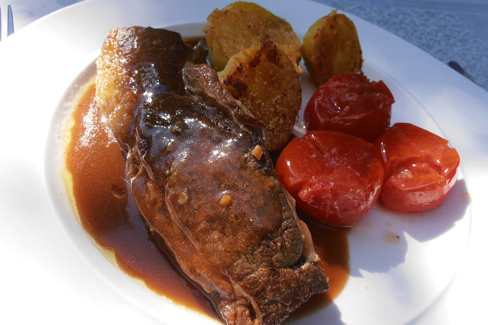 Entrecôte mariniert mit Malzbier-Zitronen-Marinade