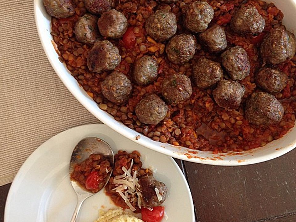 Salbei-Fleischbällchen auf Tomaten-Linsen-Chili von derkleinekoch| Chefkoch Salbei-Fleischbällchen auf Tomaten-Linsen-Chili von derkleinekoch| Chefkoch