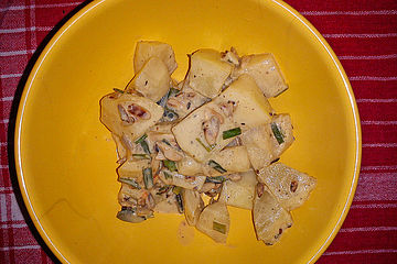 Lauwarmer Patisson Salat 