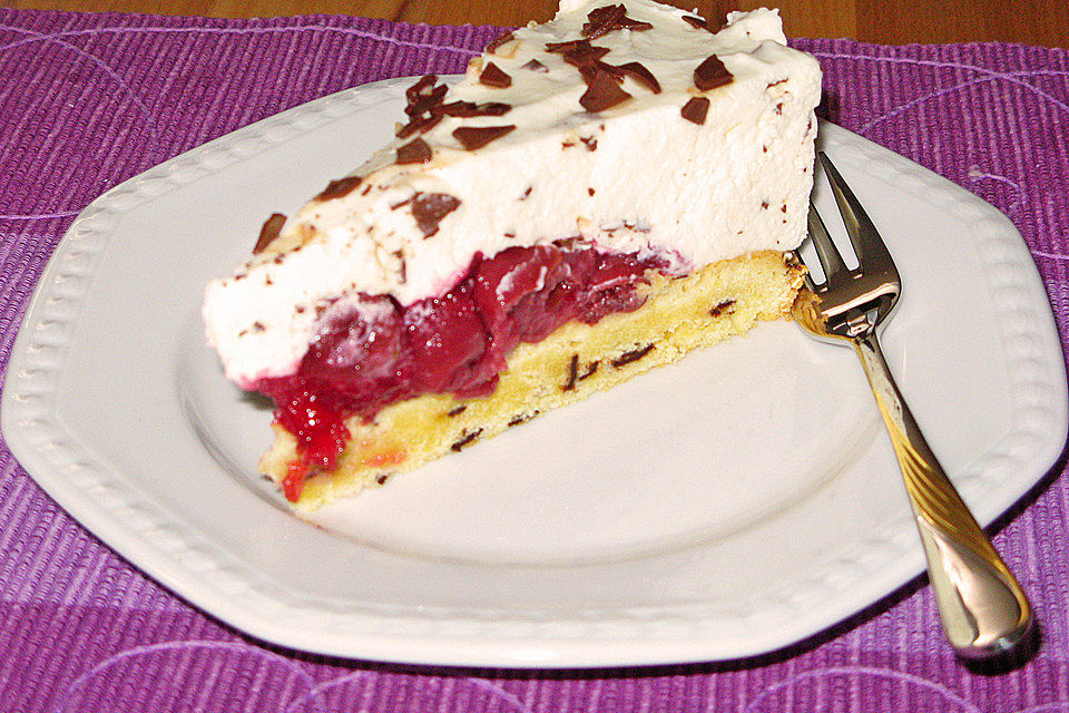 Stracciatella-Kirschtorte Stracciatella-Kirschtorte