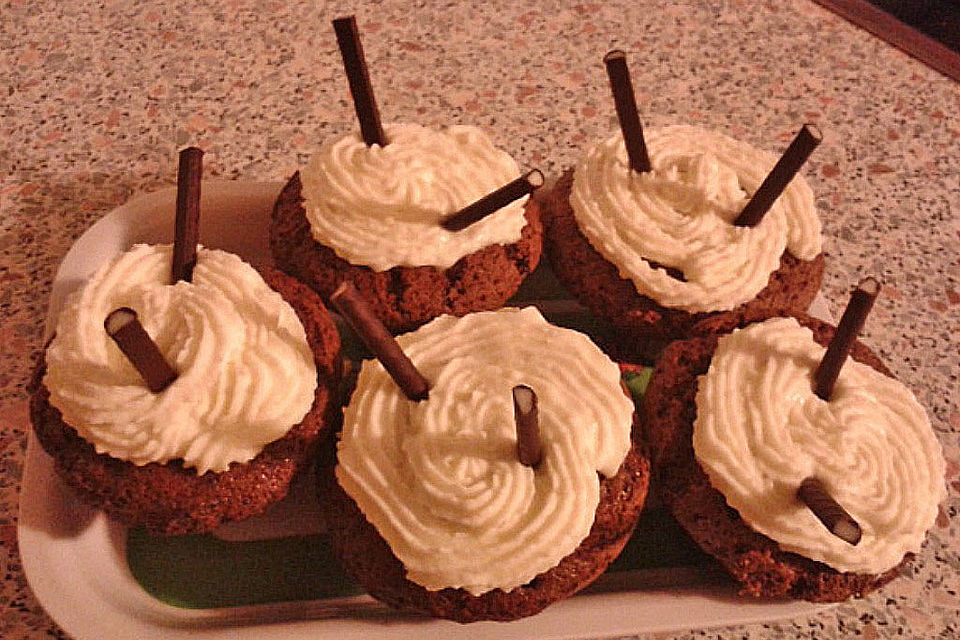 Schoko-Pfefferminz-Cupcakes