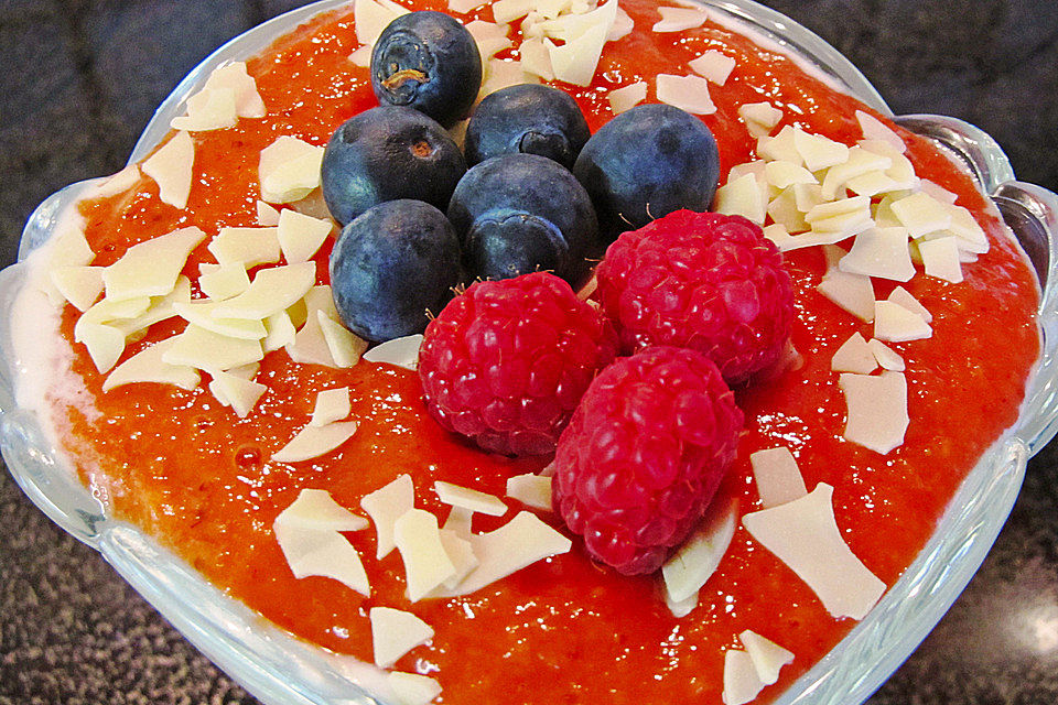 Joghurt-Frucht-Bömbchen im Glas