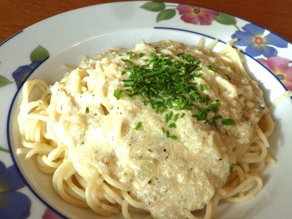 Spaghetti mit Vier-Käse-Soße von riga53| Chefkoch