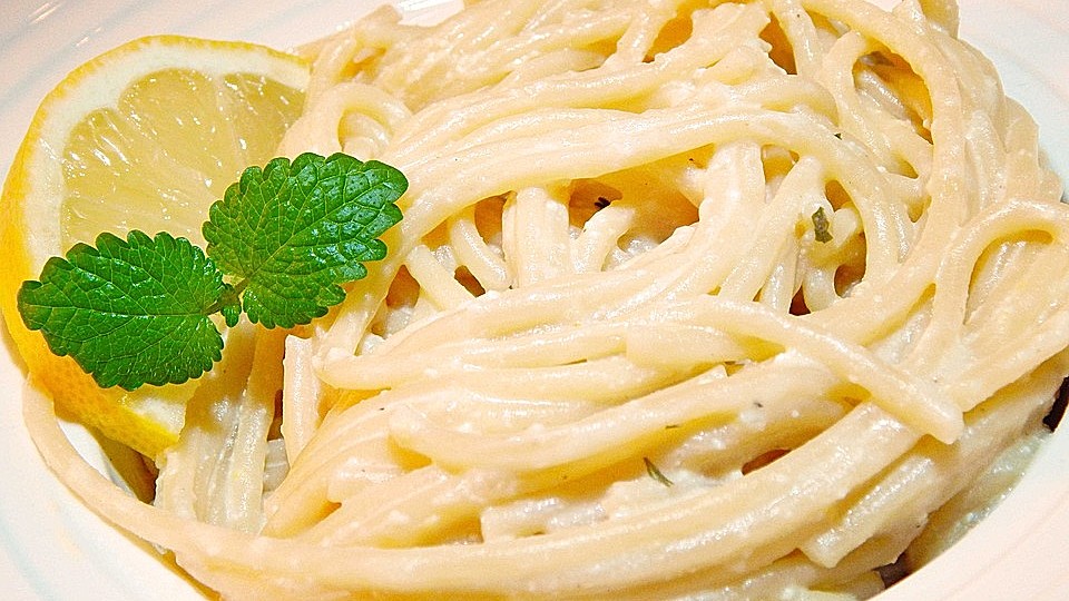 Spaghetti Mit Zitronen Mascarpone Sosse Von Riga53 Chefkoch