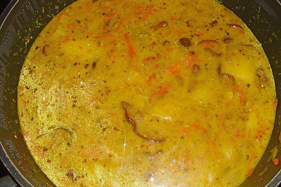 Curry-Kartoffelsuppe