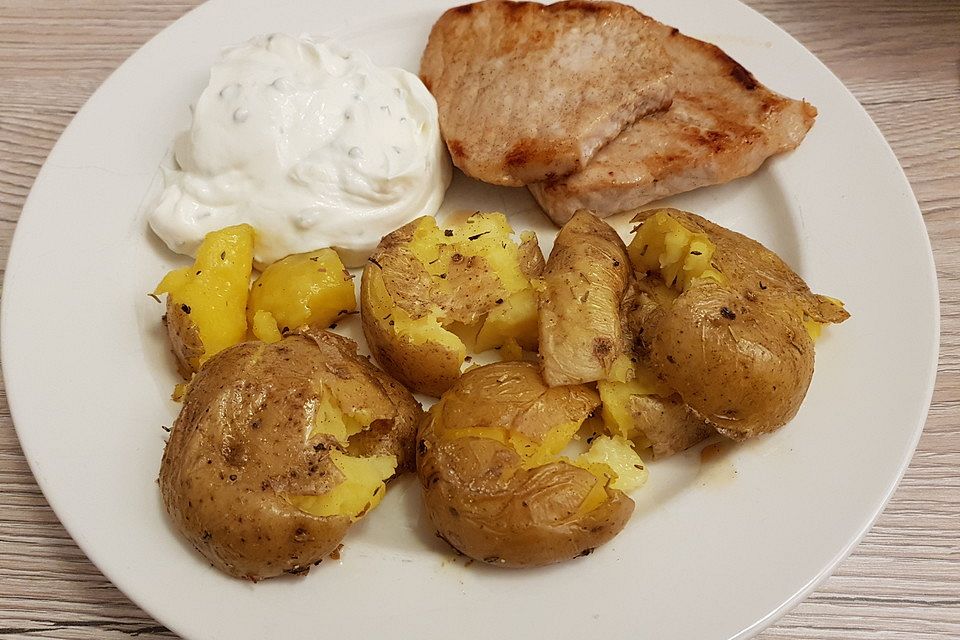 Quetschkartoffeln vom Backblech – Crushed Potatoes