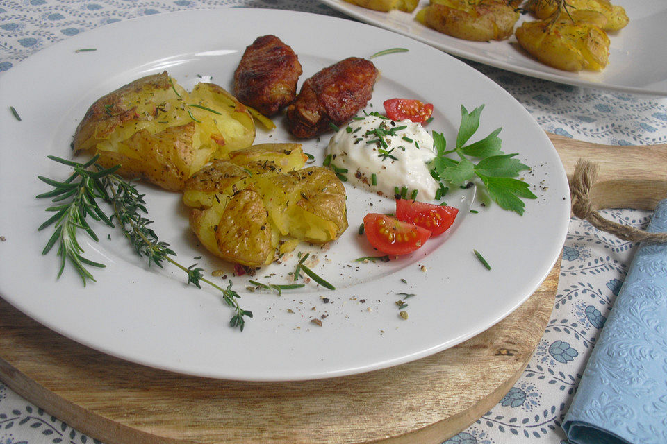 Quetschkartoffeln vom Backblech – Crushed Potatoes
