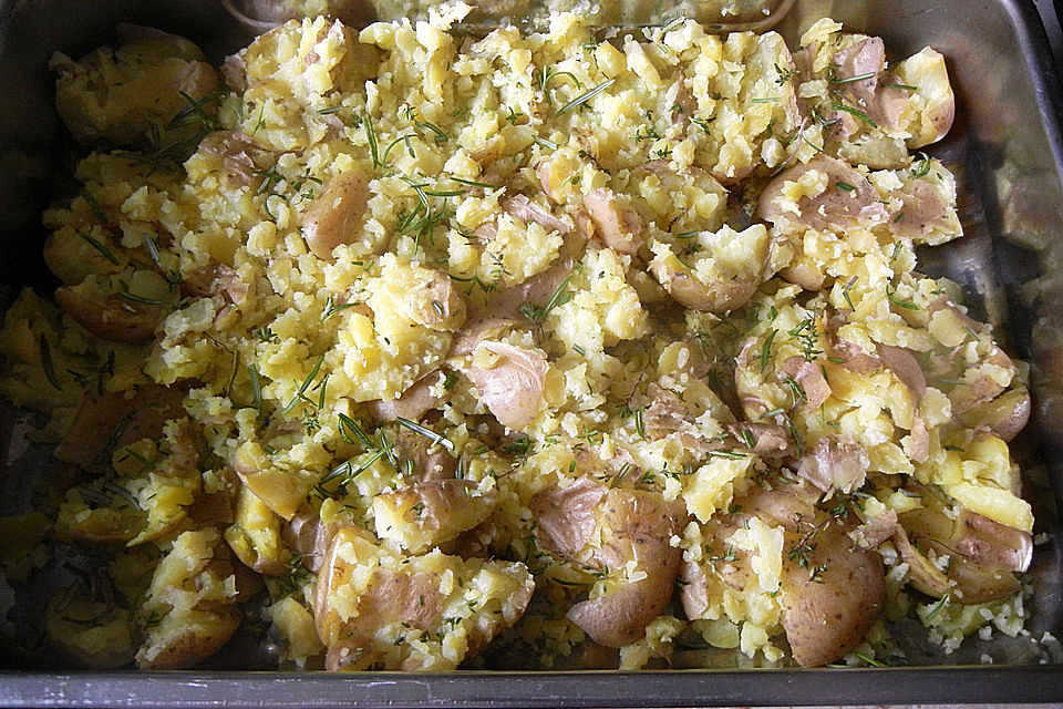 Quetschkartoffeln vom Backblech – Crushed Potatoes