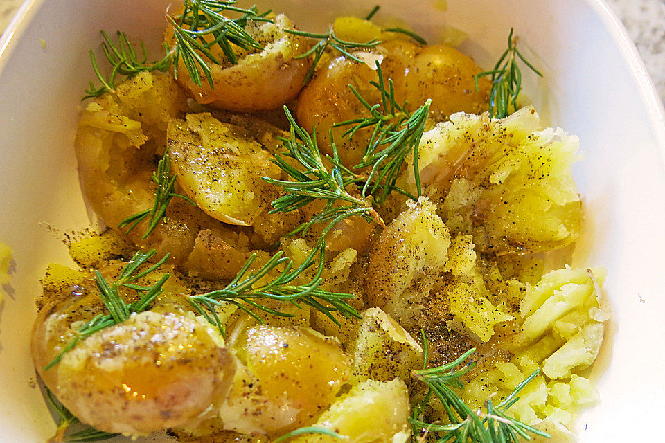 Quetschkartoffeln vom Backblech – Crushed Potatoes