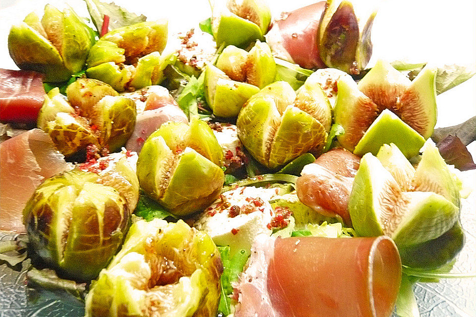 Feigensalat mit Honigdressing Feigensalat mit Honigdressing