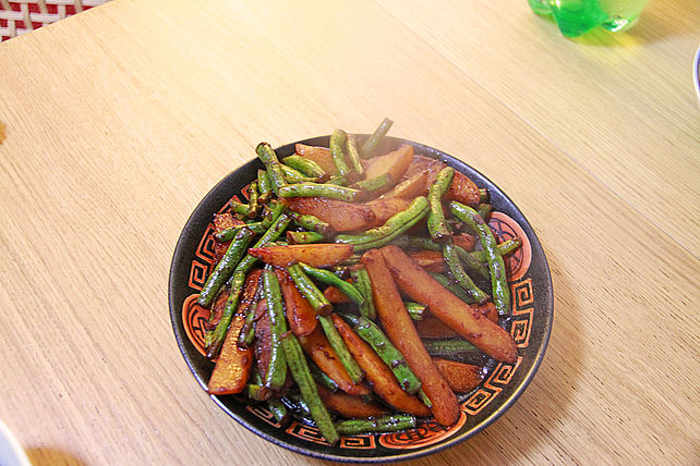 Chinesisches Bohnen-Kartoffel-Gemüse von meihong| Chefkoch