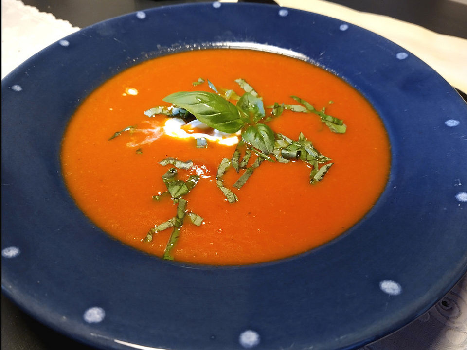 Low carb Tomaten-Basilikum-Suppe von angie1980| Chefkoch