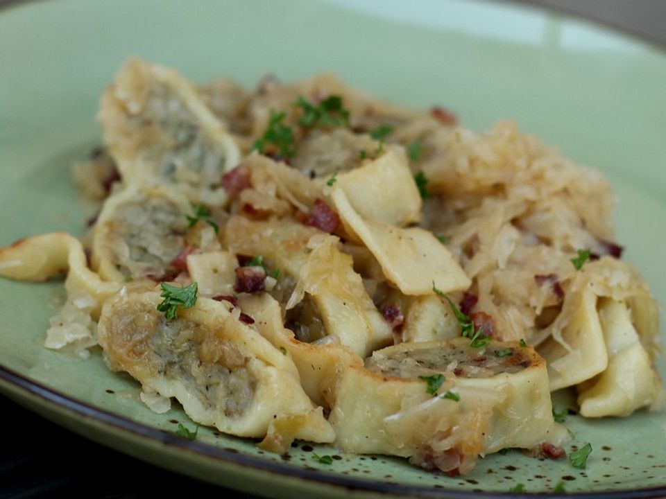 Maultaschen Sauerkraut Pfanne Von Laura19 Chefkoch