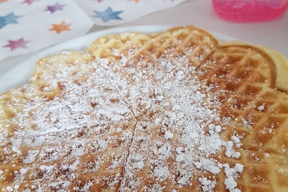 Waffeln ohne Milch