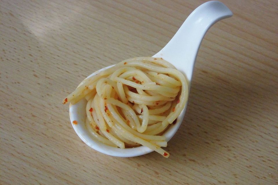 Chili - Spaghetti mit Knoblauch