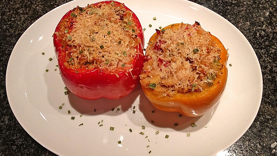 Gefüllte Paprika mit Bulgur von Sannesje| Chefkoch