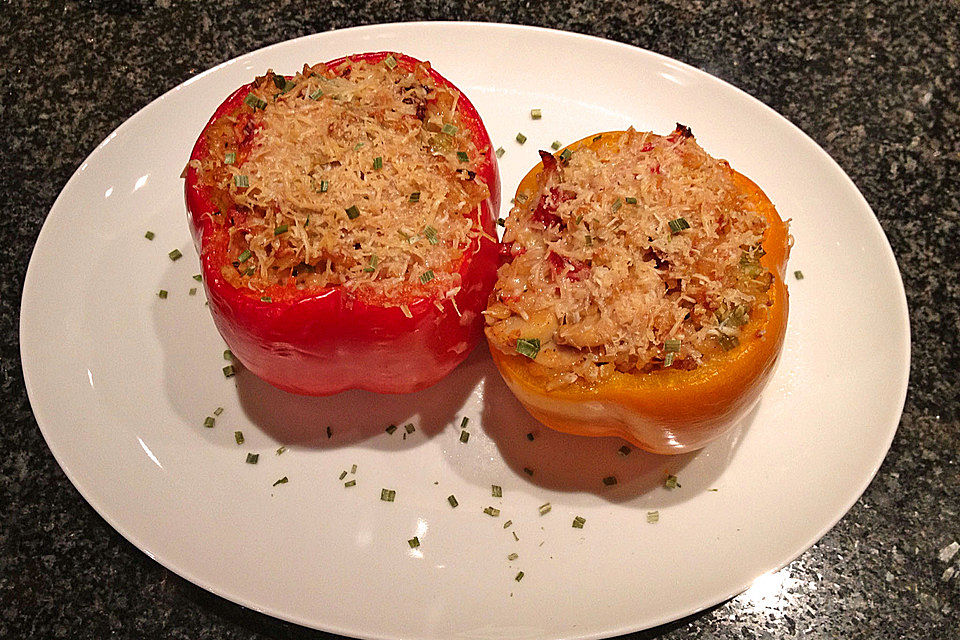 Gefüllte Paprika mit Bulgur